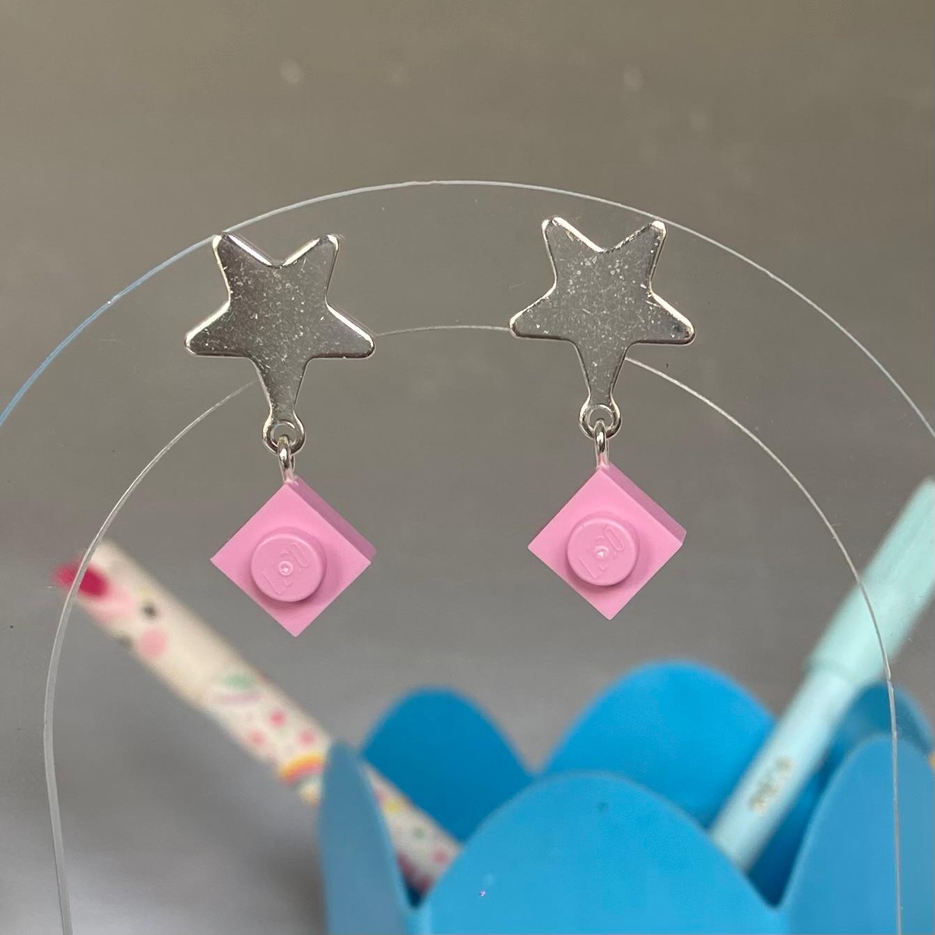 Mini Silver Star Earrings - Les Chanteuses
