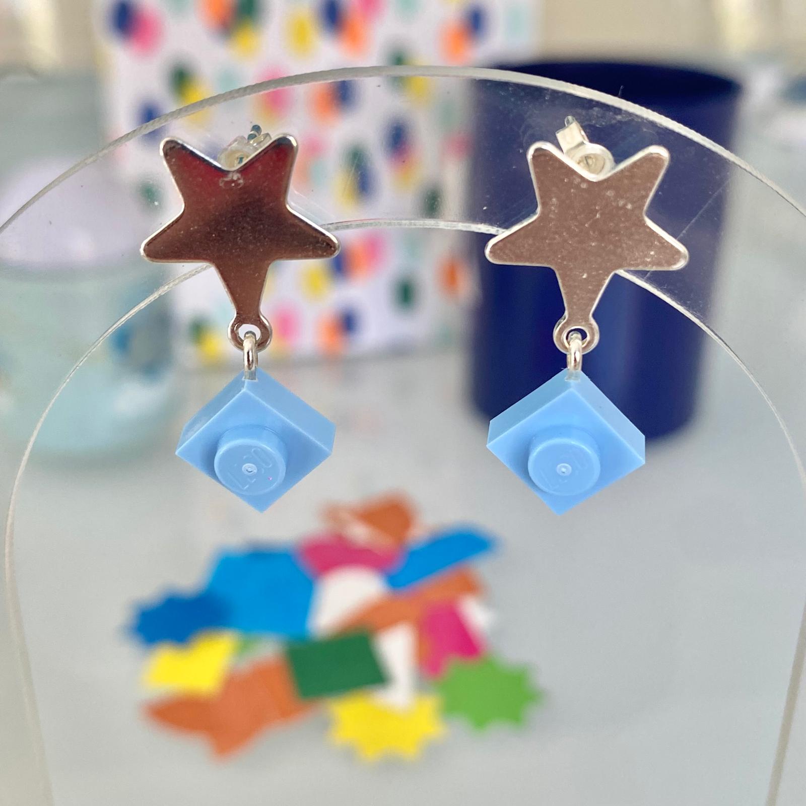 Mini Silver Star Earrings - Les Chanteuses