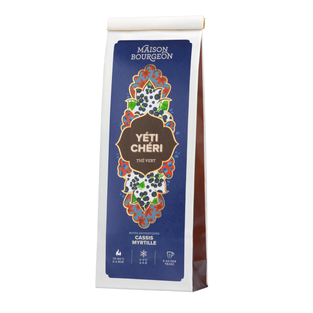 Thé vert Casis et Myrtille - Yéti chéri - Sachet 100g