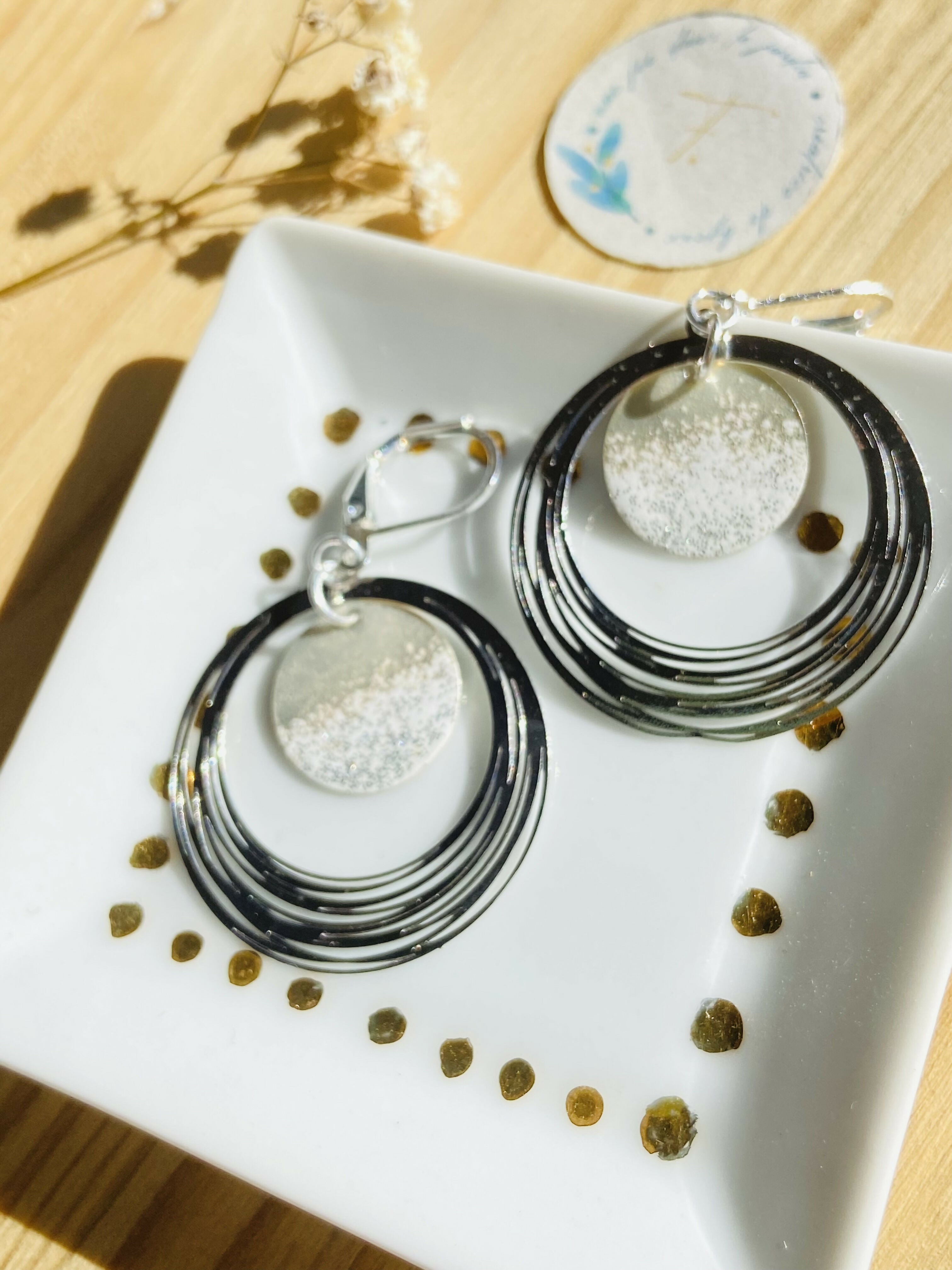 boucles d'oreilles LILAS argent