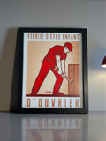 CADRE "LA MISÈRE INTELLECTUELLE..." Moyen noir