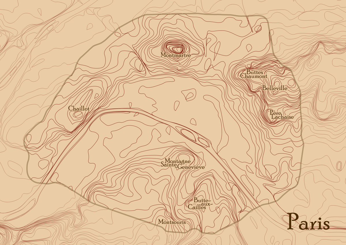 Les collines de Paris – Puzzle 99 pièces