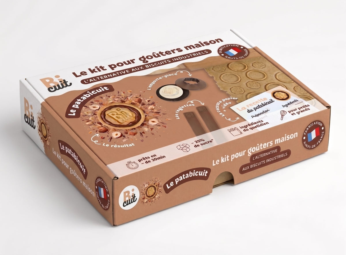 Coffret Patabicuit (emporte-pièce, recette et réglettes)