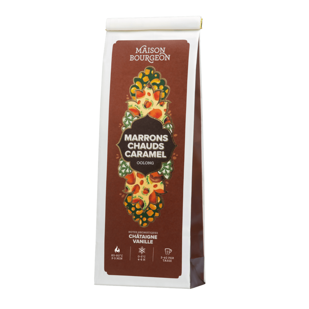 Thé Oolong Marrons chauds caramel - Sachet 100g