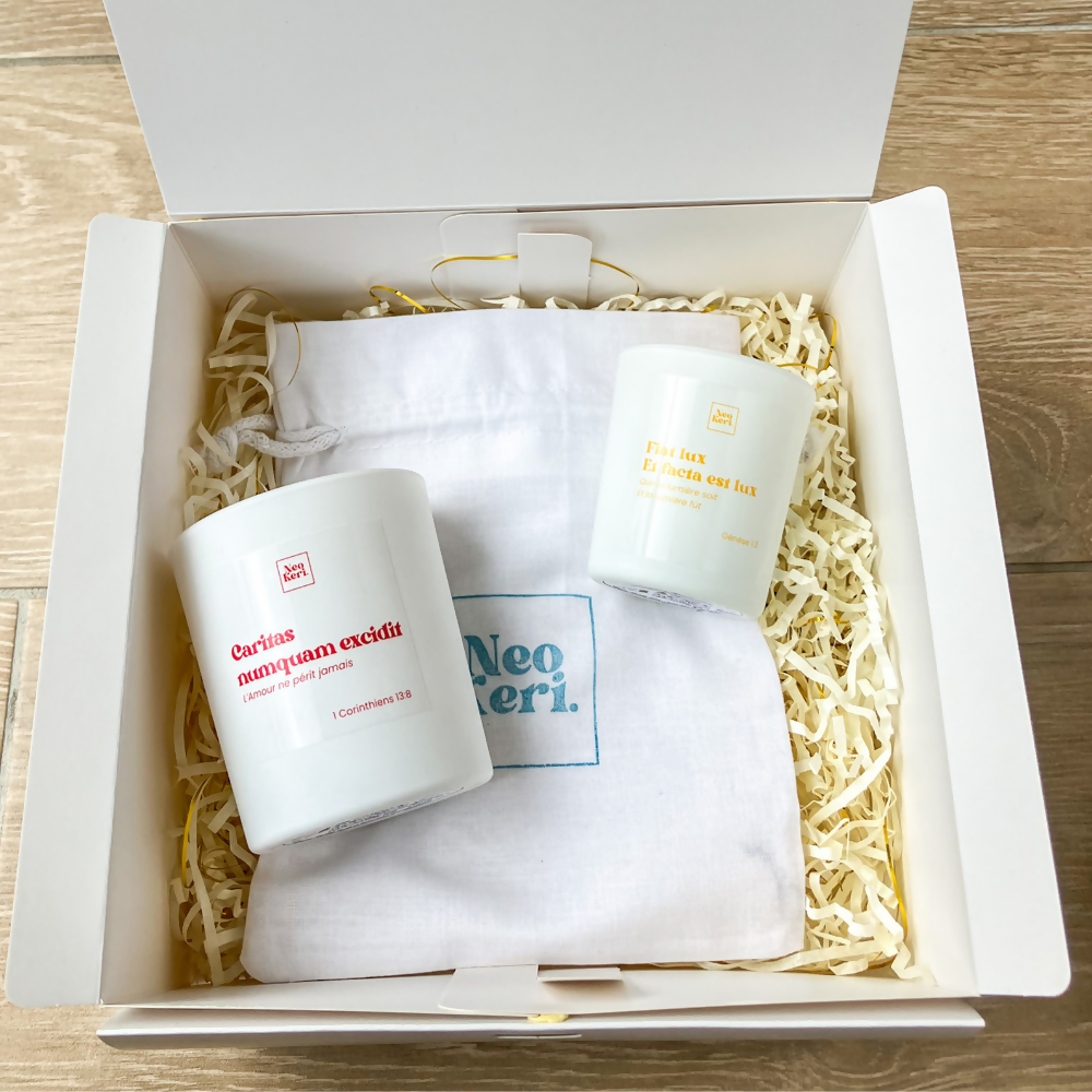 Coffret Les Versets · "Caritas numquam excidit" et "Fiat lux et facta est lux"