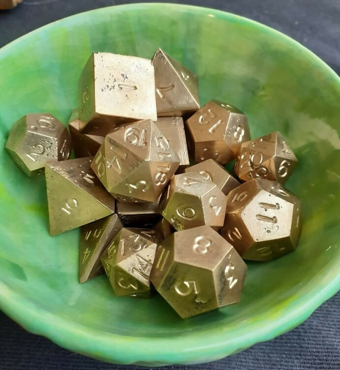 grand dés en bronze