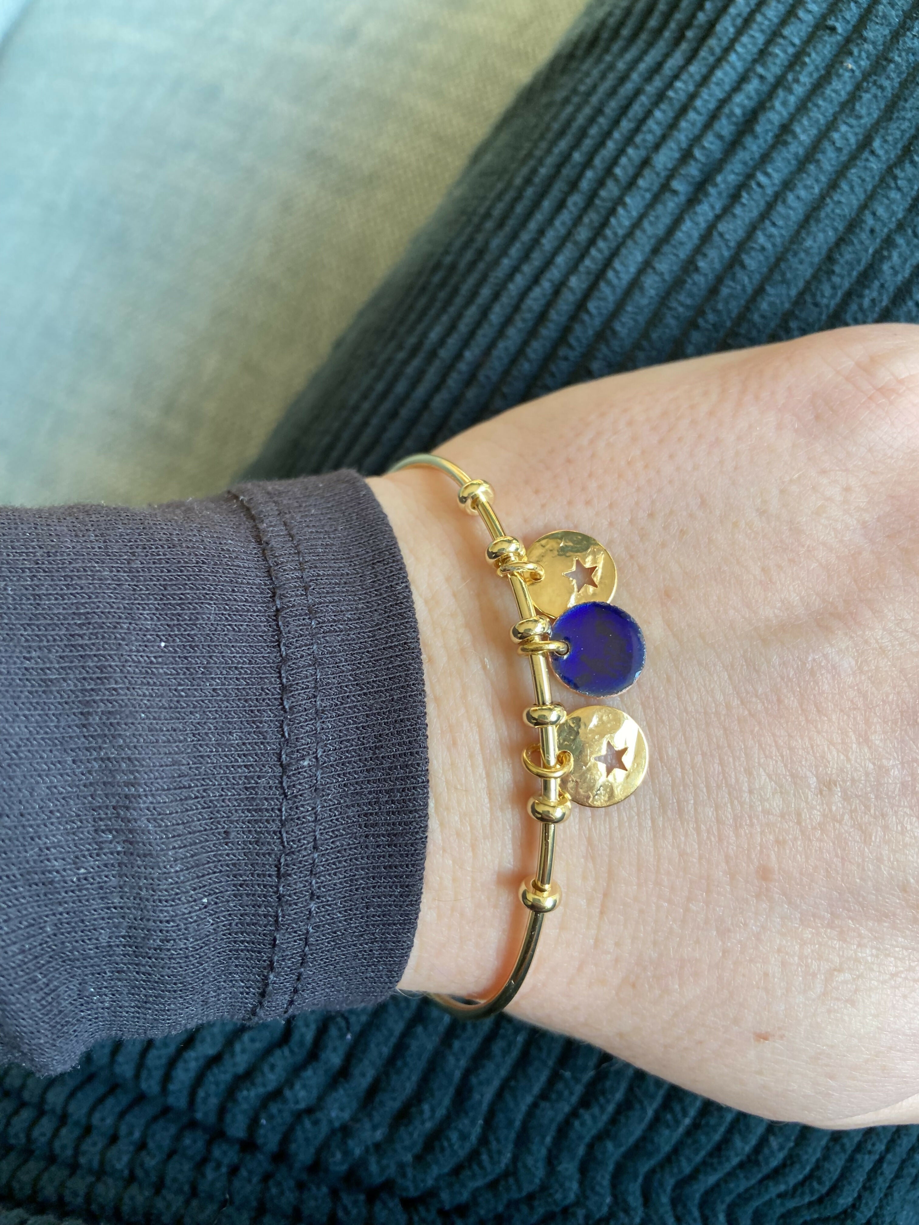 bracelet Myosotis doré