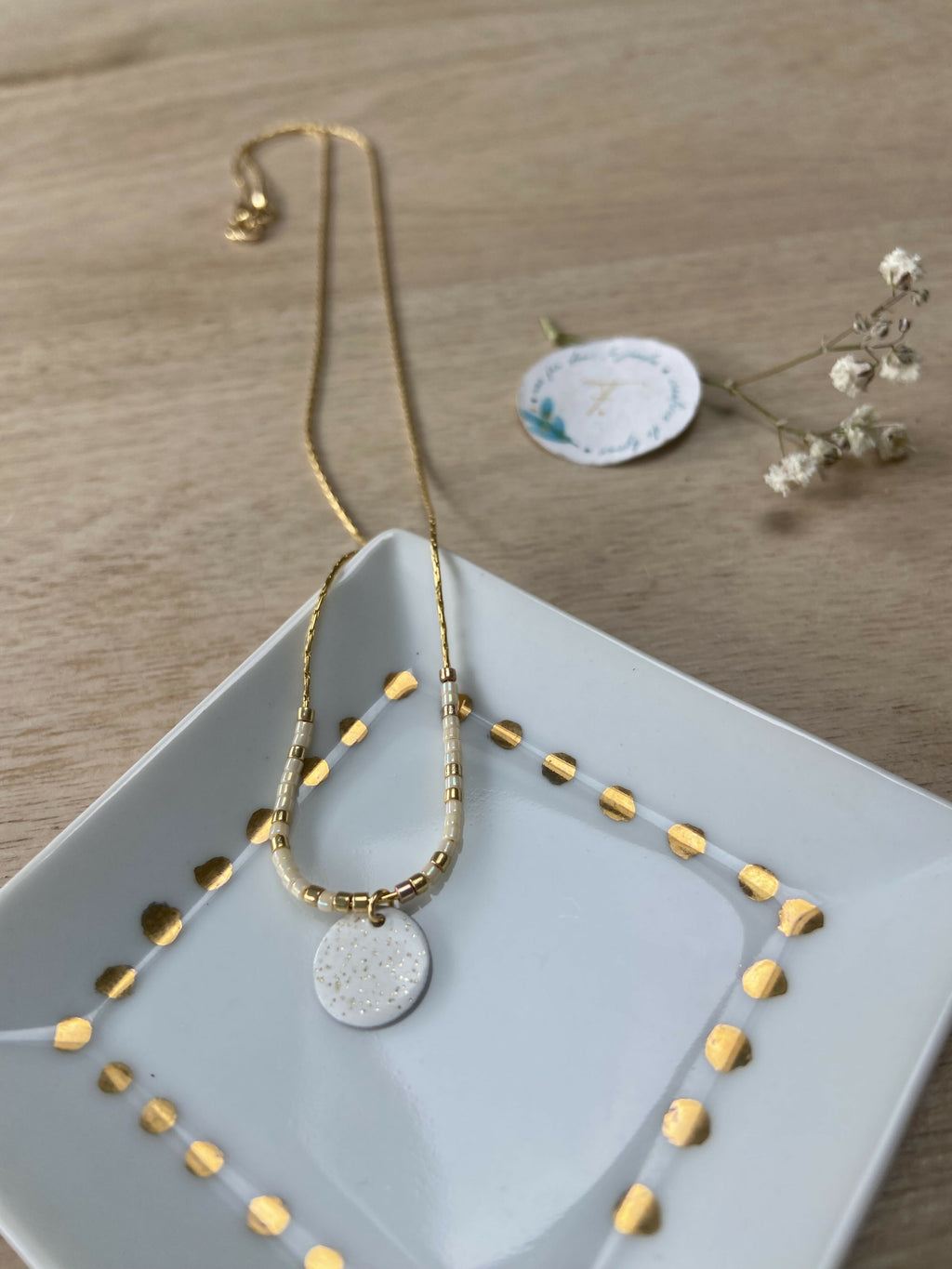 Collier IRIS doré