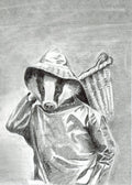 Badger in a costume