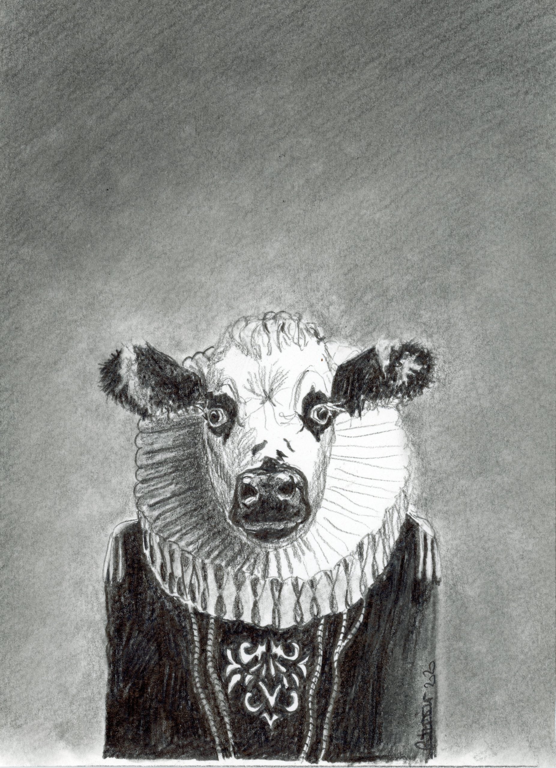 Cow in costume