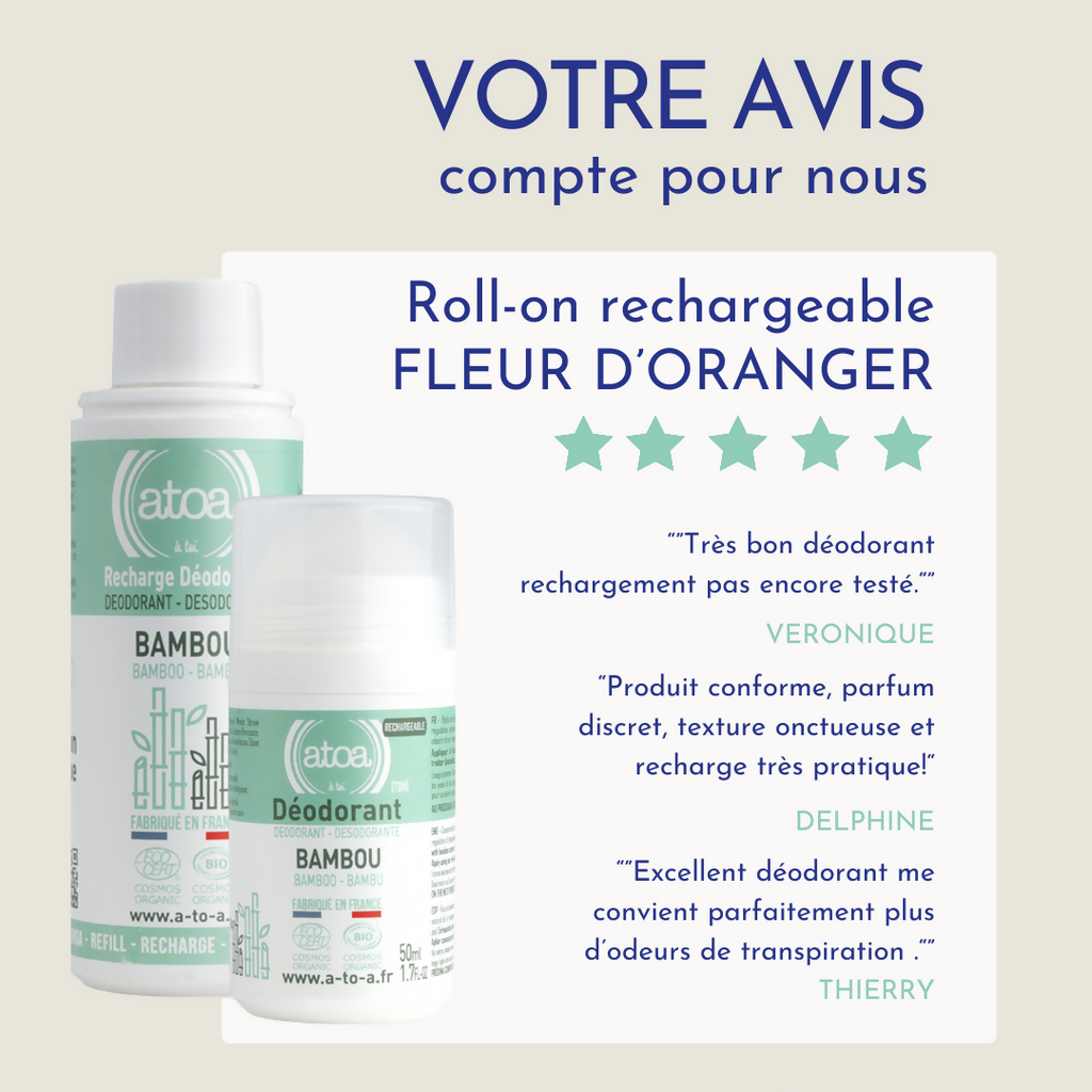 ATOA - RECHARGE Roll-on deodorant Bamboo - COSMOS ORGANIC