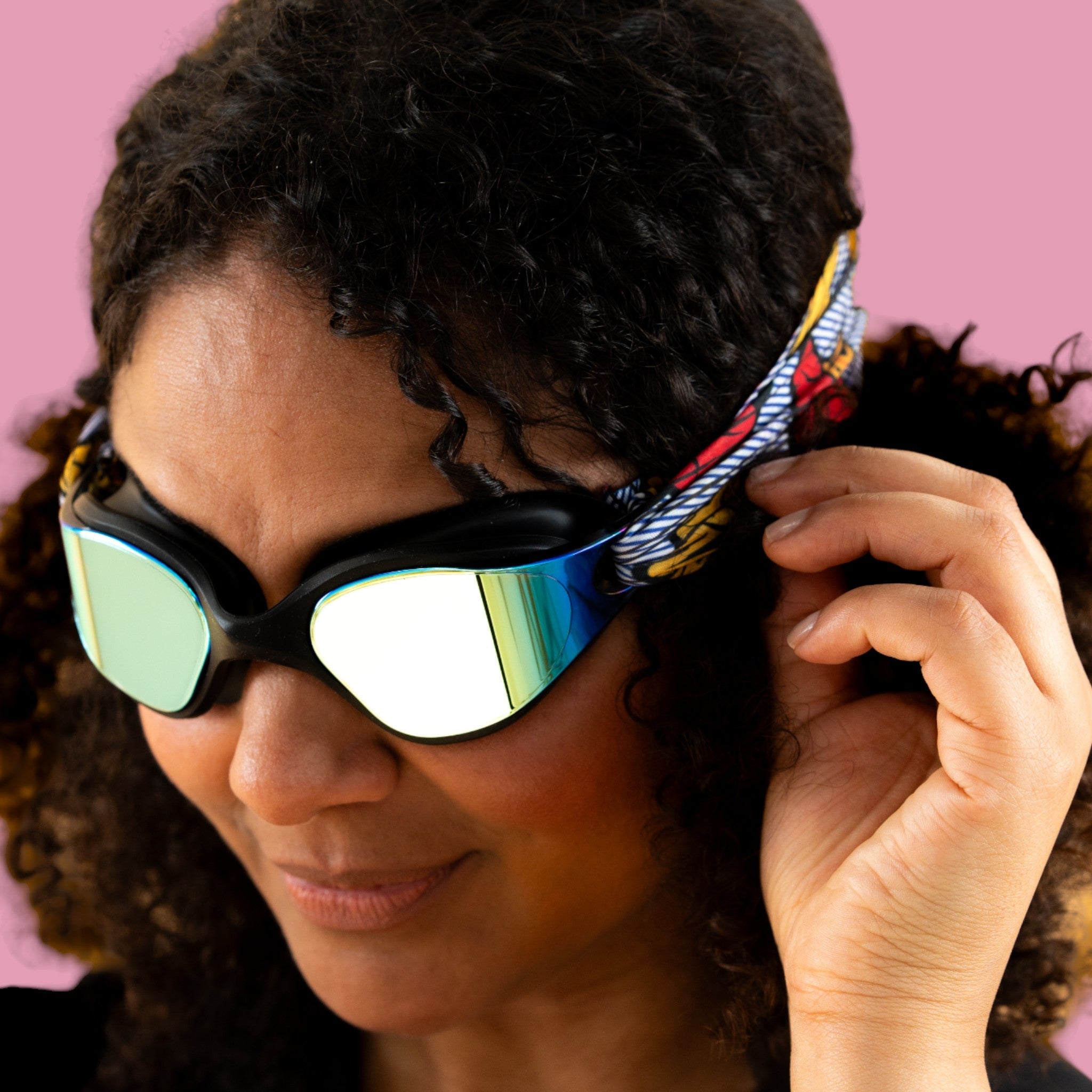 Wax Design Rouge Jaune - Lunettes de piscine Adulte