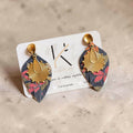 boucles d'oreilles feuilles ethniques klbo001
