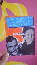 Carte postale Putain le con