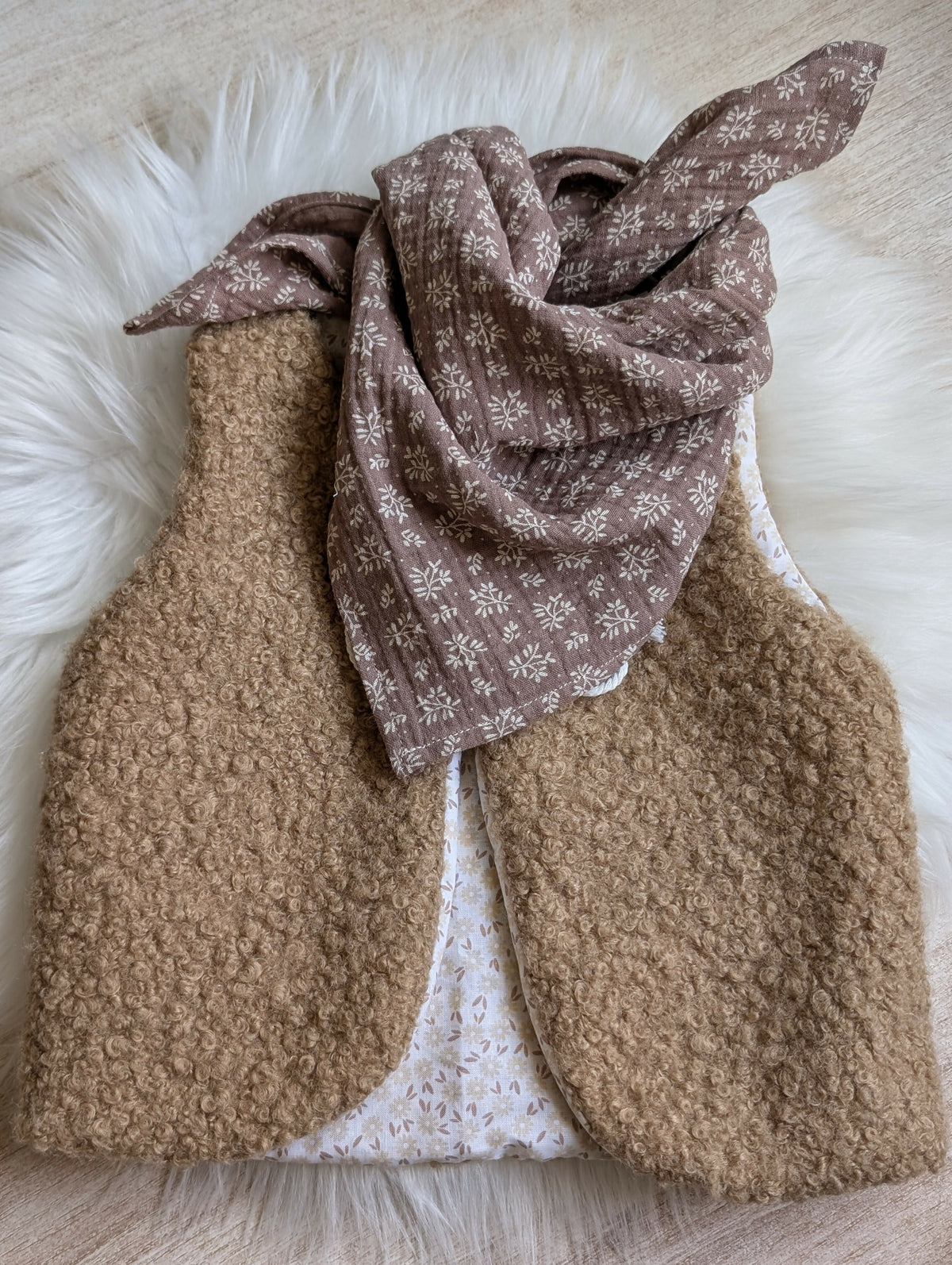 Foulard bébé enfant double gaze baleine