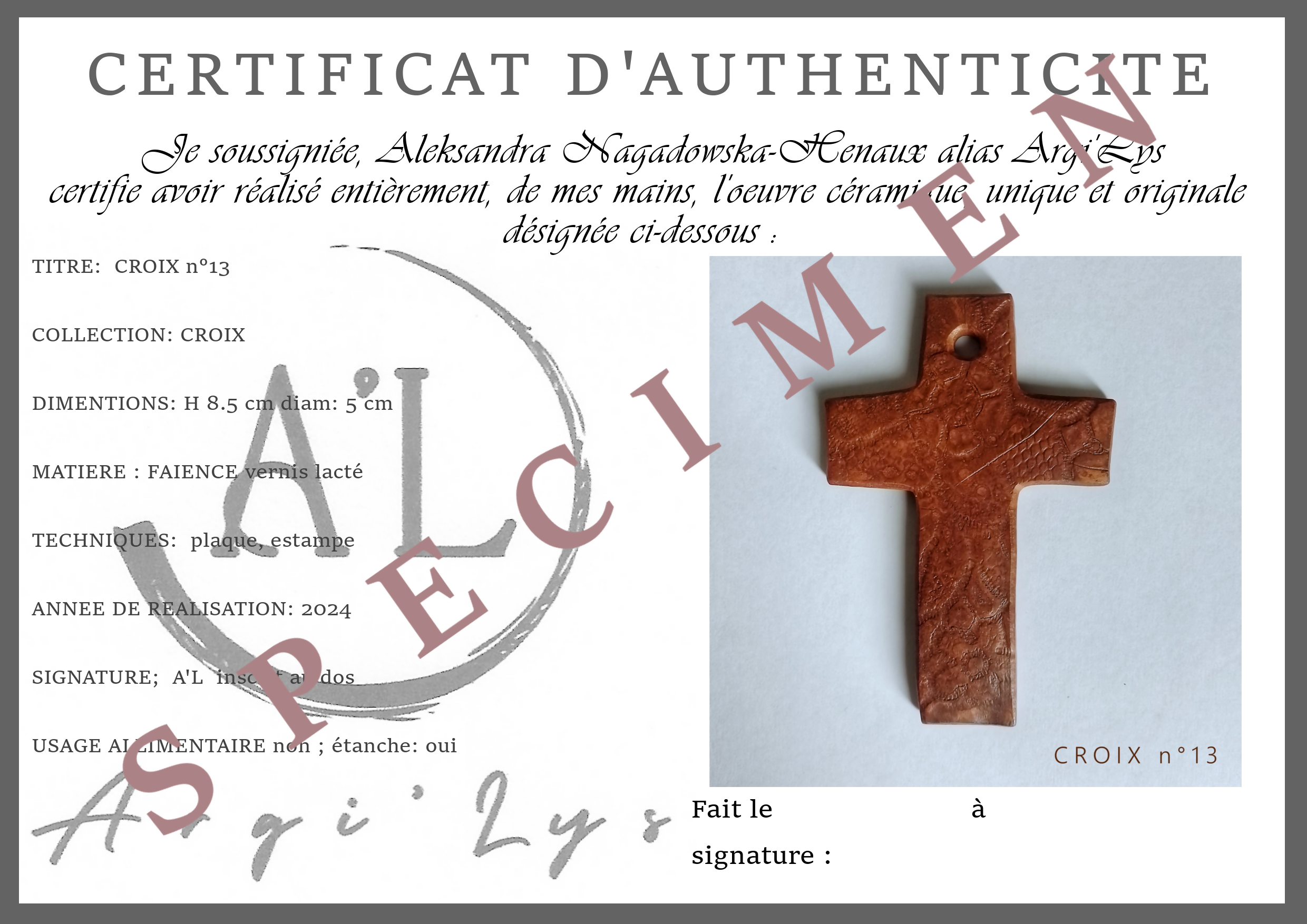 cross No. 13
