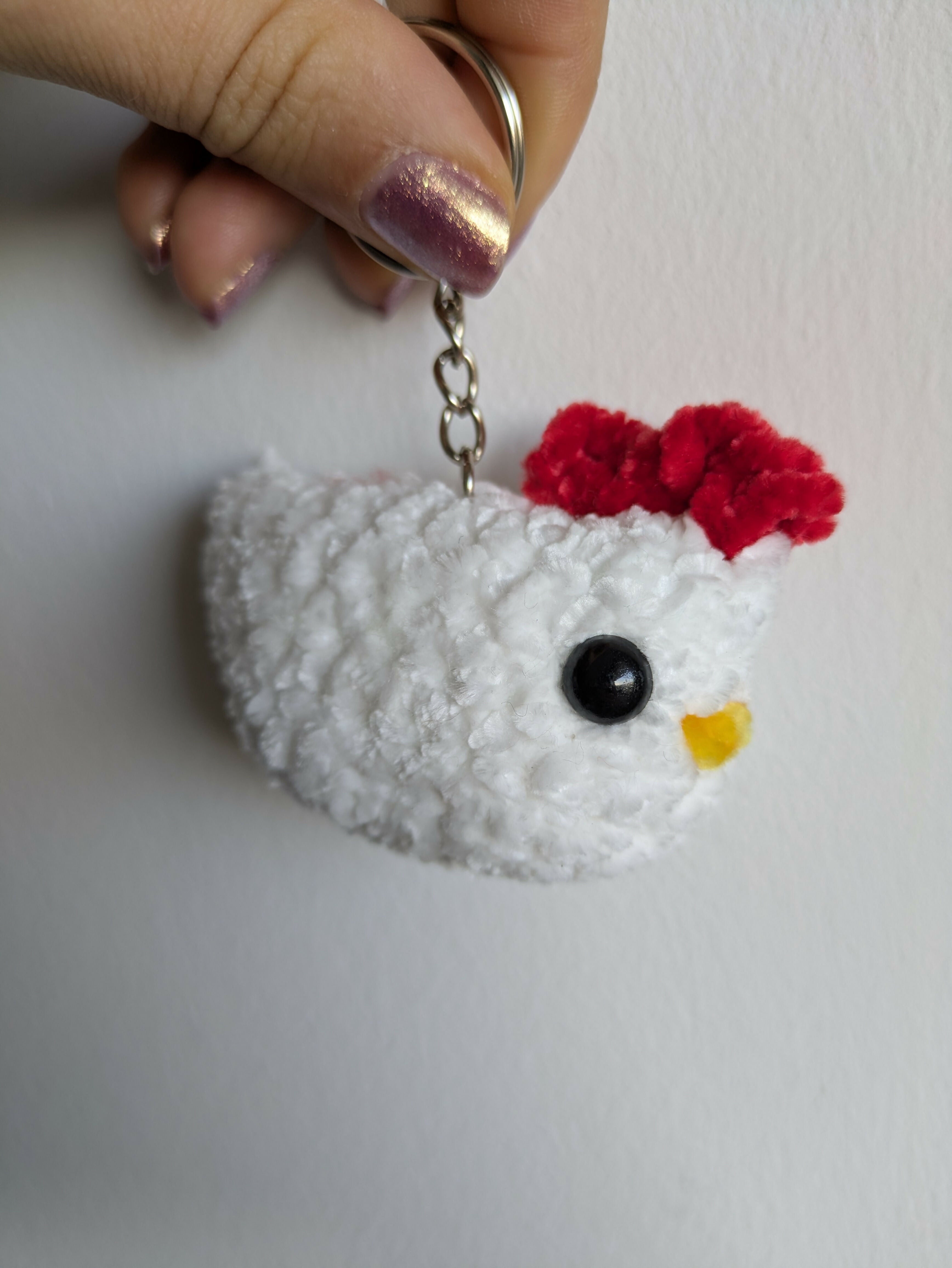 porte clé poulette toute douce
