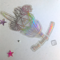 Sticker suncatcher holy critic