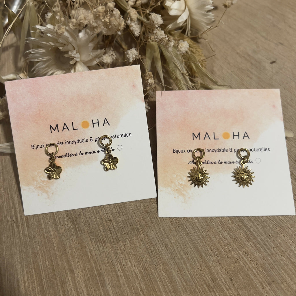 Pendant drops for interchangeable hoop earrings