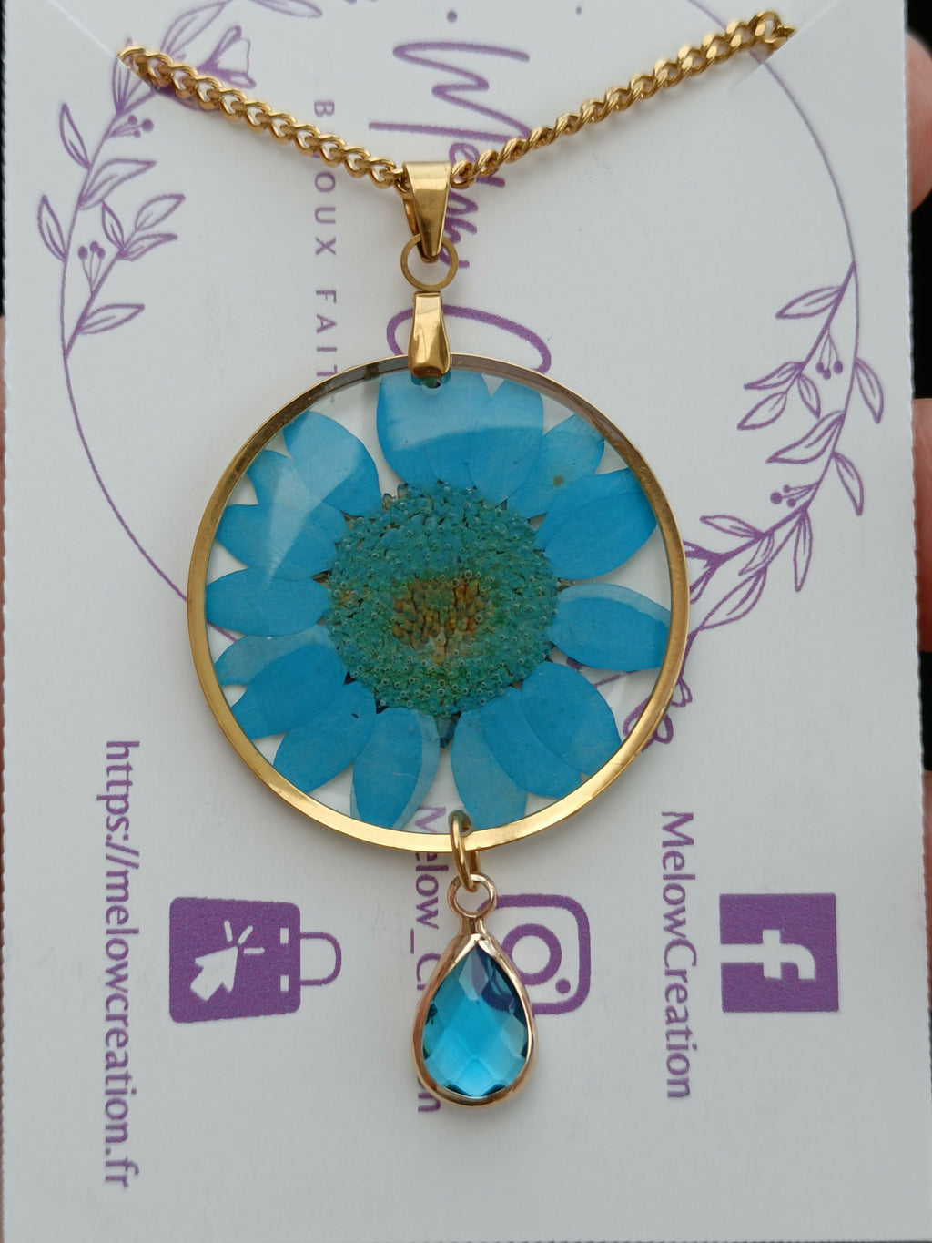 ME/CFS Necklaces Dried Flowers