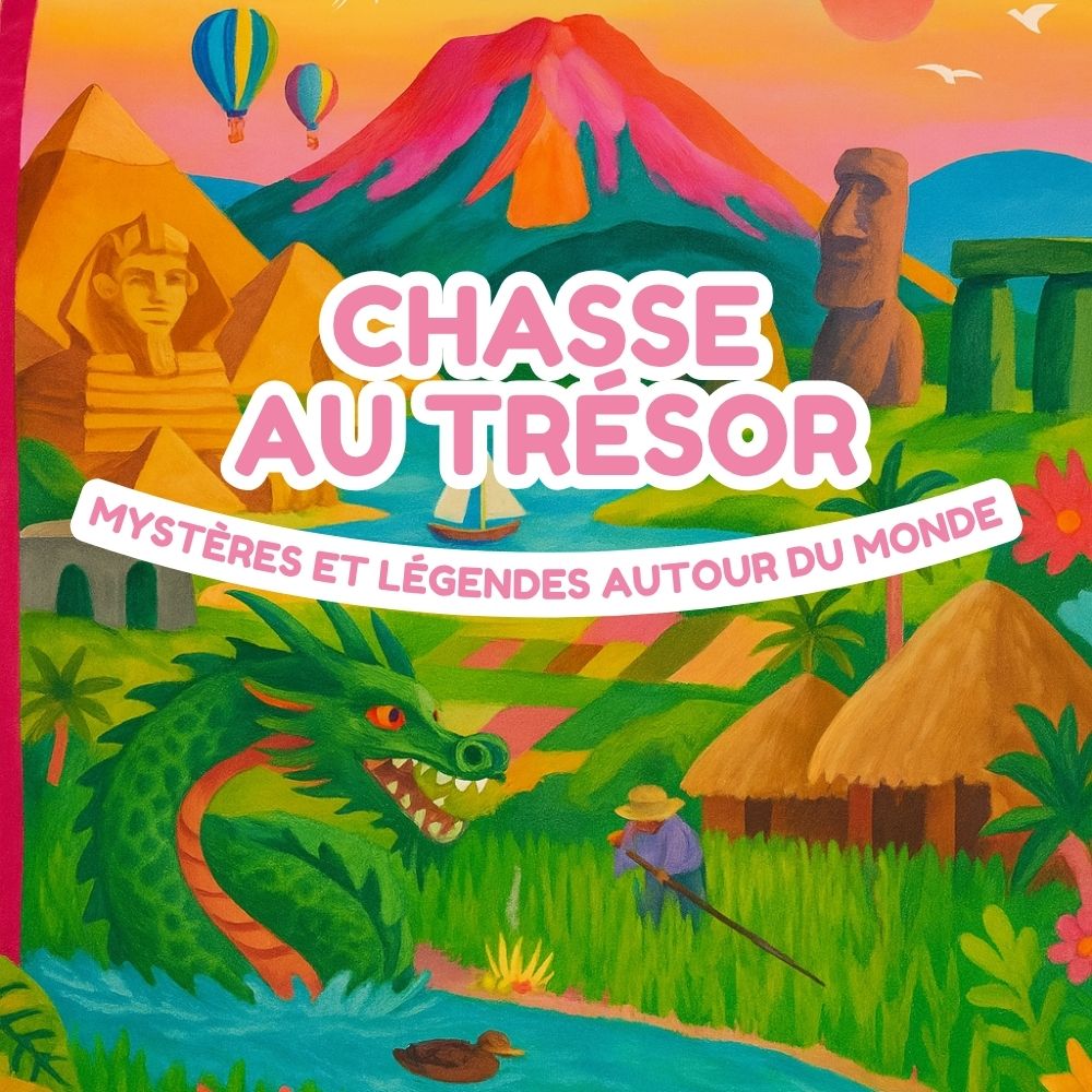 Chasse au trésor enfant 9-11 ans - Mystères du Monde - Coffret prêt à jouer | Explorador