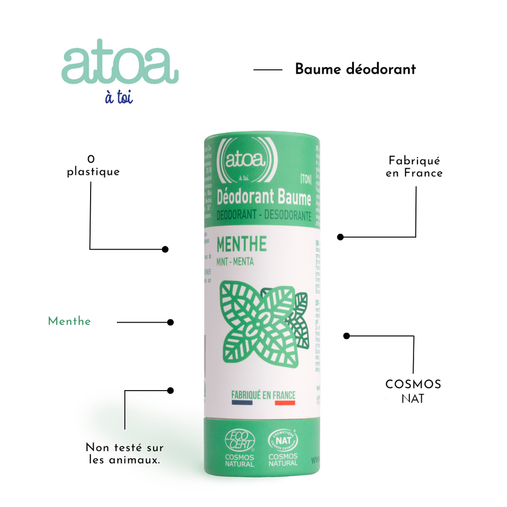 ATOA - Mint Balm Deodorant certified COSMOS NATURAL