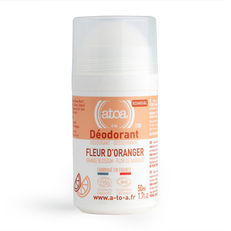 ATOA - Orange Blossom Roll-On Deodorant - COSMOS ORGANIC - REFILLABLE