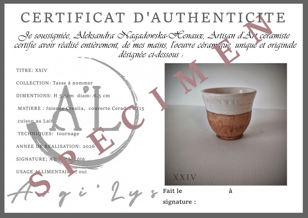 Tasse à nommer n°XXIV