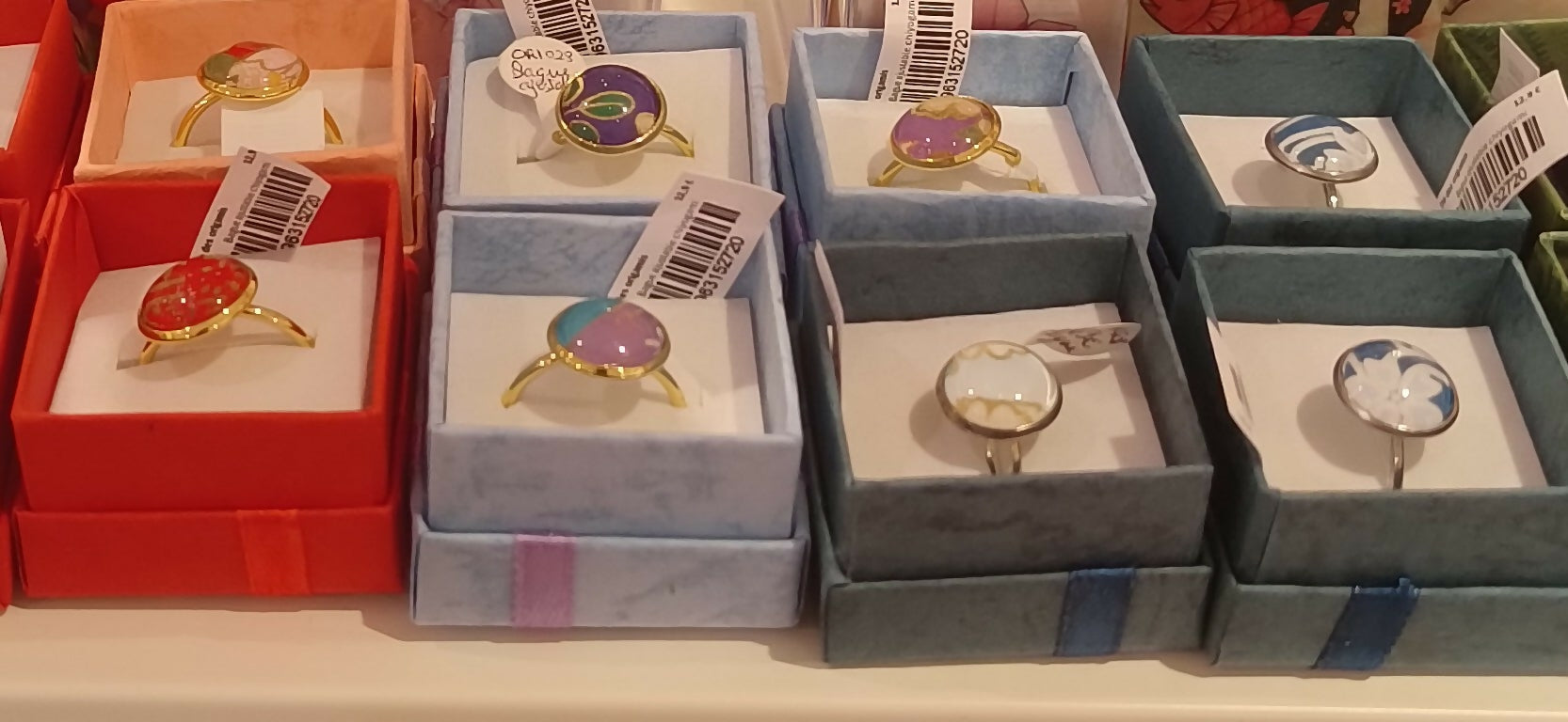 ORI028 Bague ajustable chiyogami