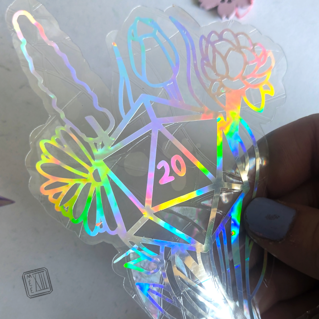 Sticker suncatcher holy critic