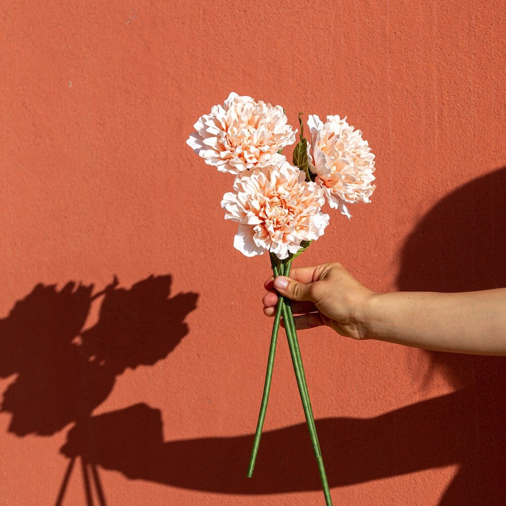fleur-papier-flowrette-dalia-corail-colore