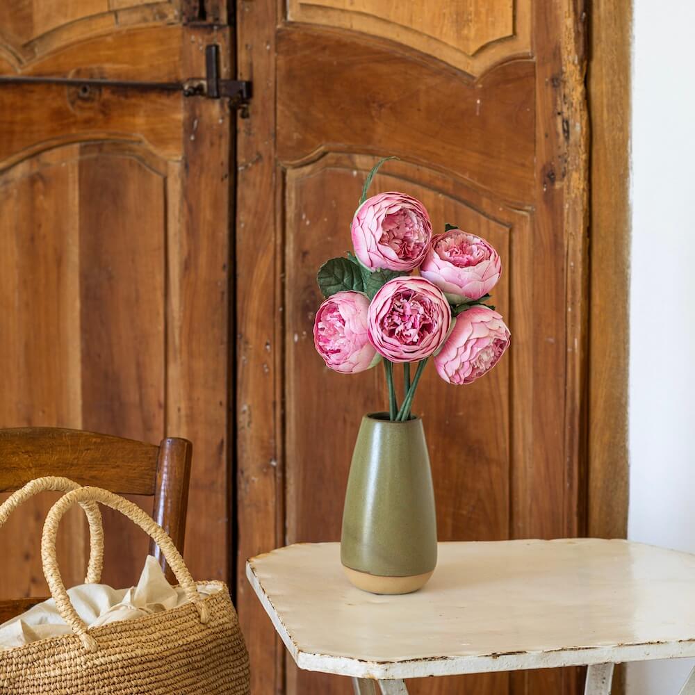 vase-terre-cuite-artisanat-flowrette-vert-kaki