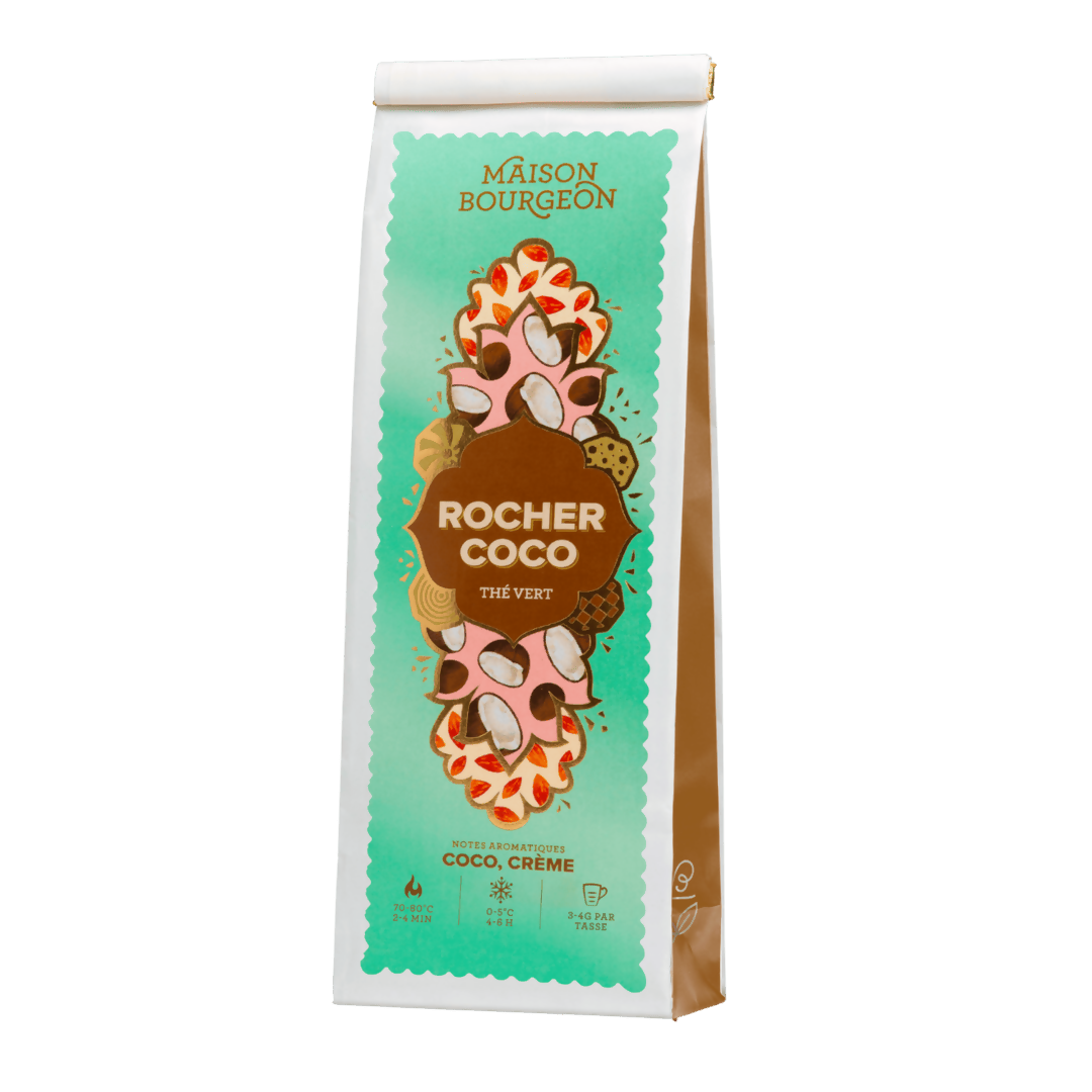 Thé Vert Rocher Coco - Coco Crème - Sachet 100g