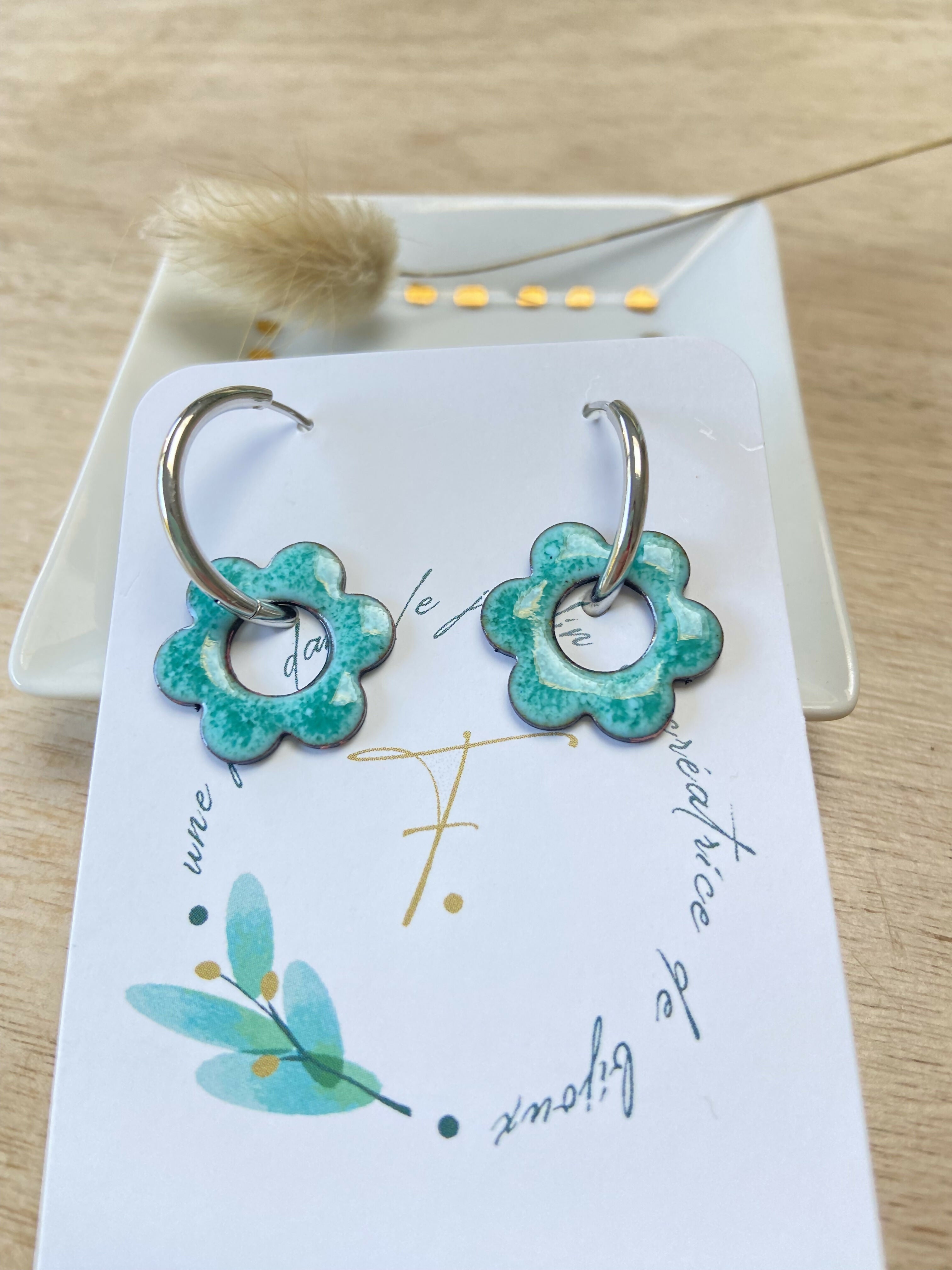 Boucles d'oreilles PAQUERETTE