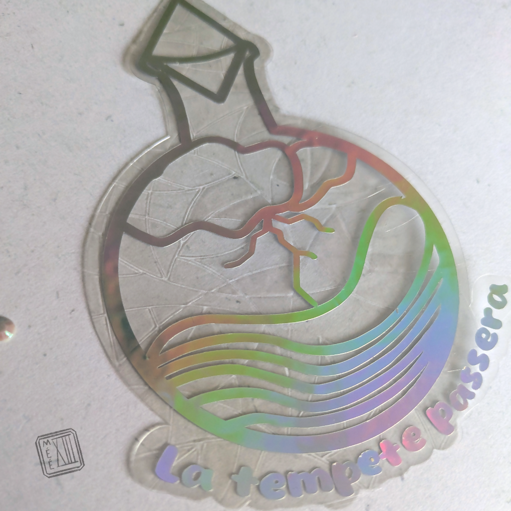 Storm suncatcher sticker