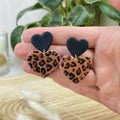 Boucles Double Coeur Léopard