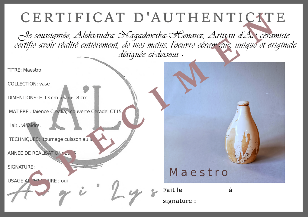 Bouteille Maestro