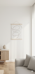 A3 Human Chain Drawing + Magnetic Mount