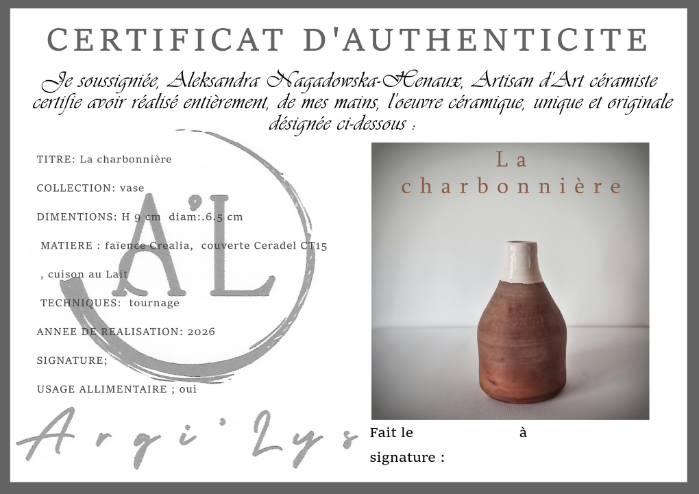 Vase La charbonière