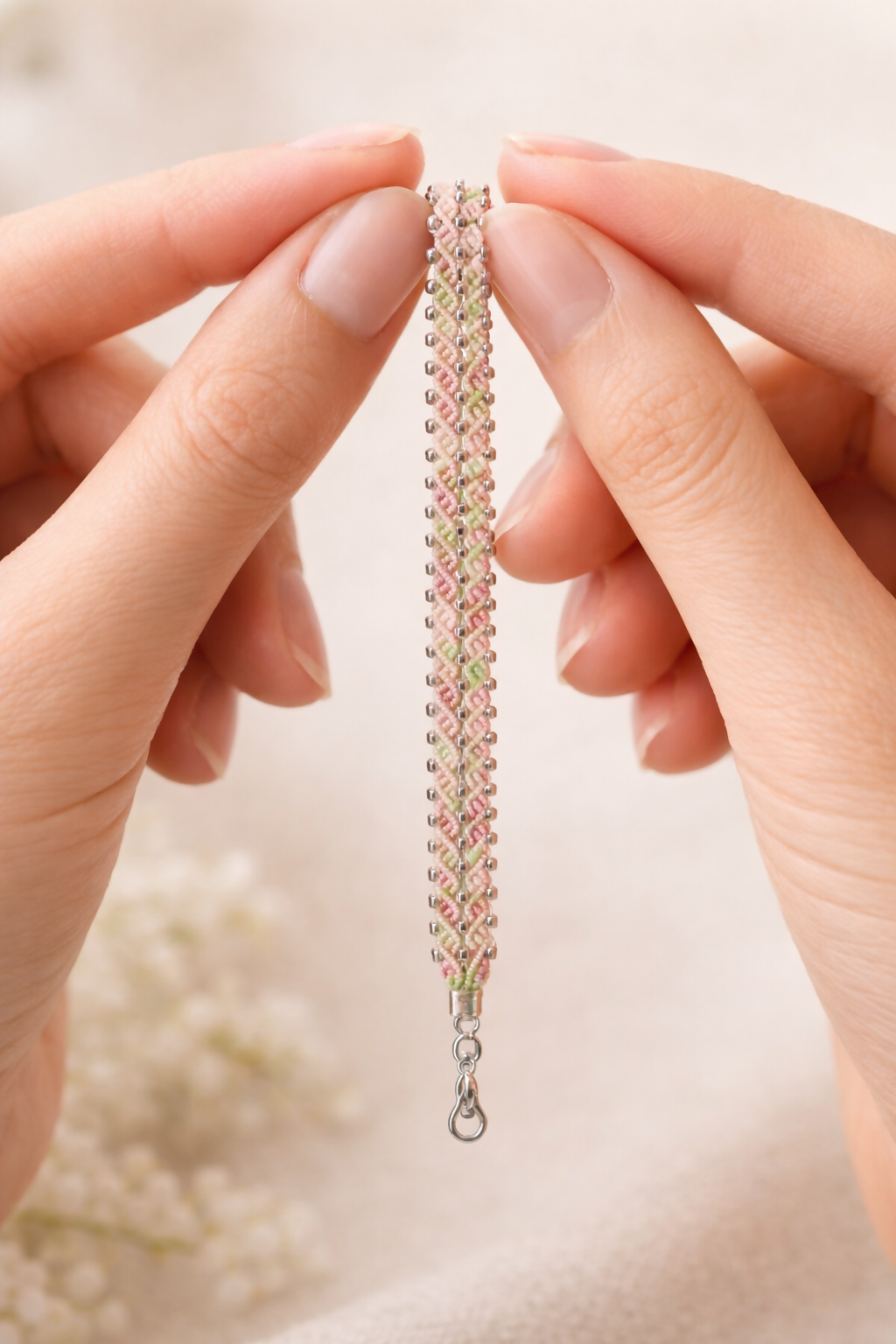 183b wide bead bracelet