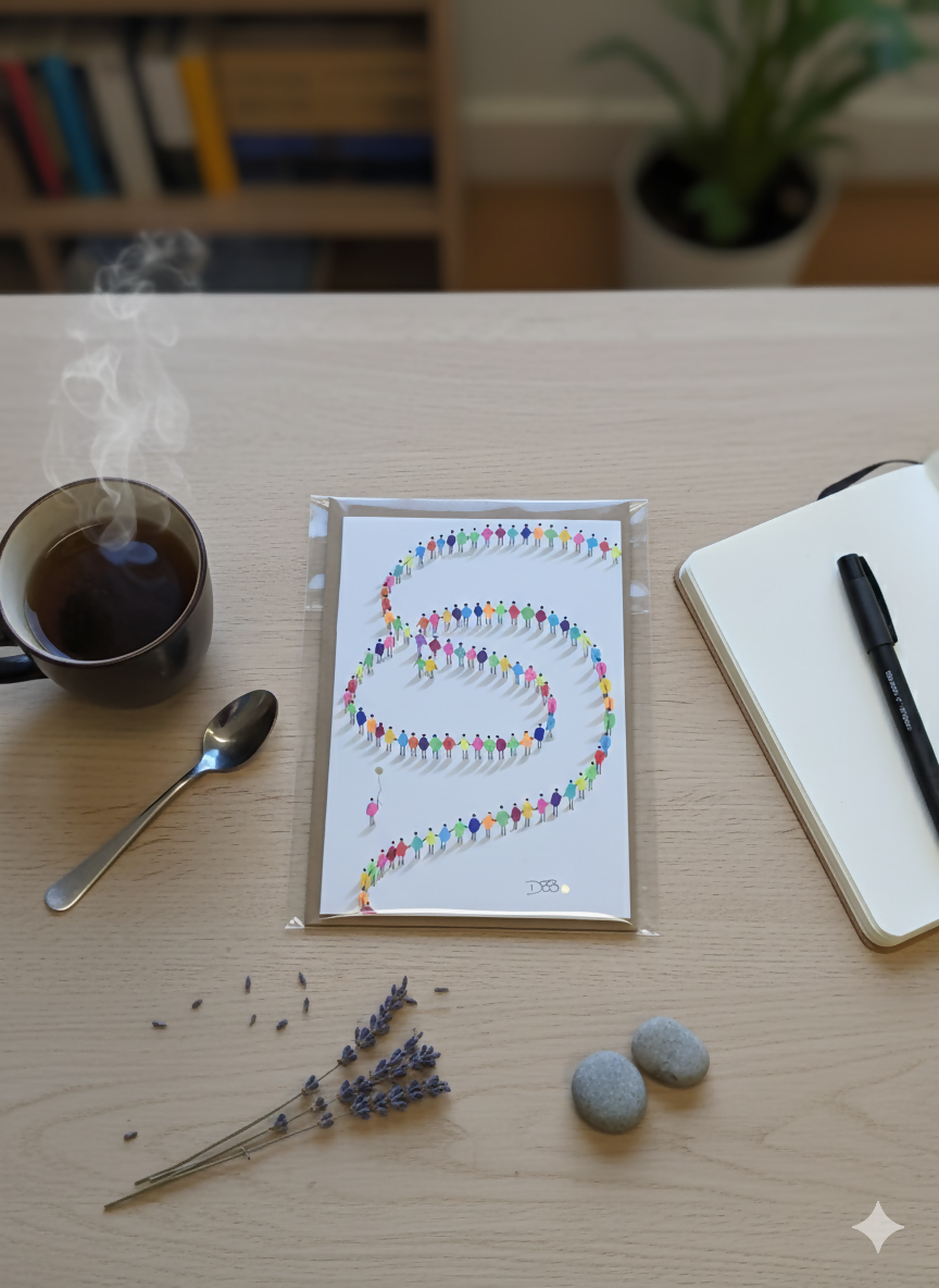 Kind Words Card + Kraft Envelope