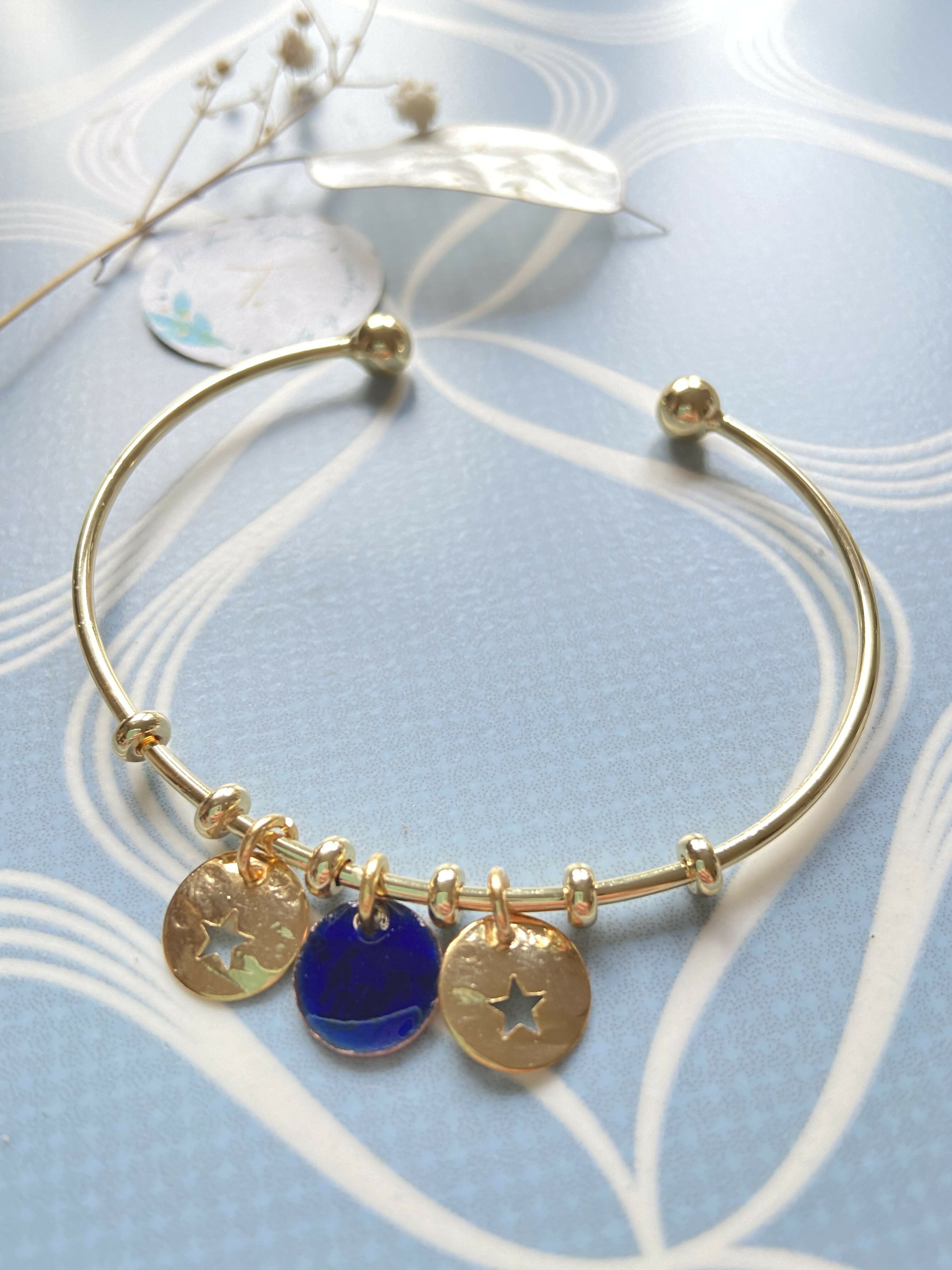 bracelet Myosotis doré