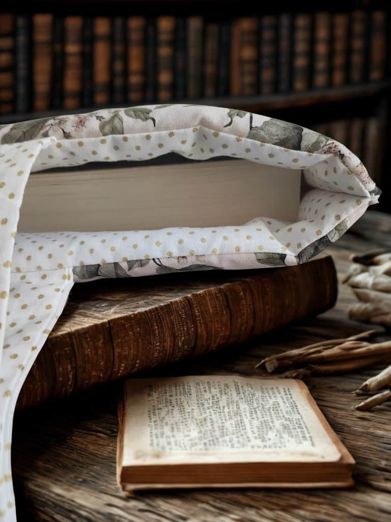 Pochette à livre romantique et artisanale - Format Roman