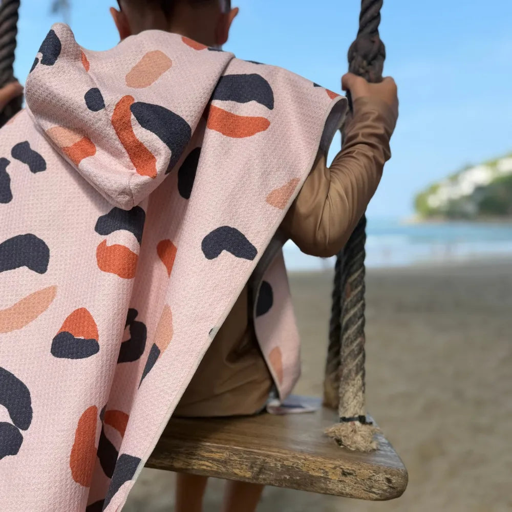 poncho à capuche microfibre ultra absorbant Colette