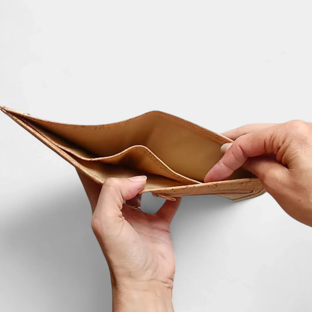 Vegan cork wallet with bill compartment, Enzio