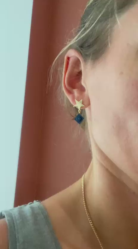 Mini Golden Star Earrings - Les Chanteuses
