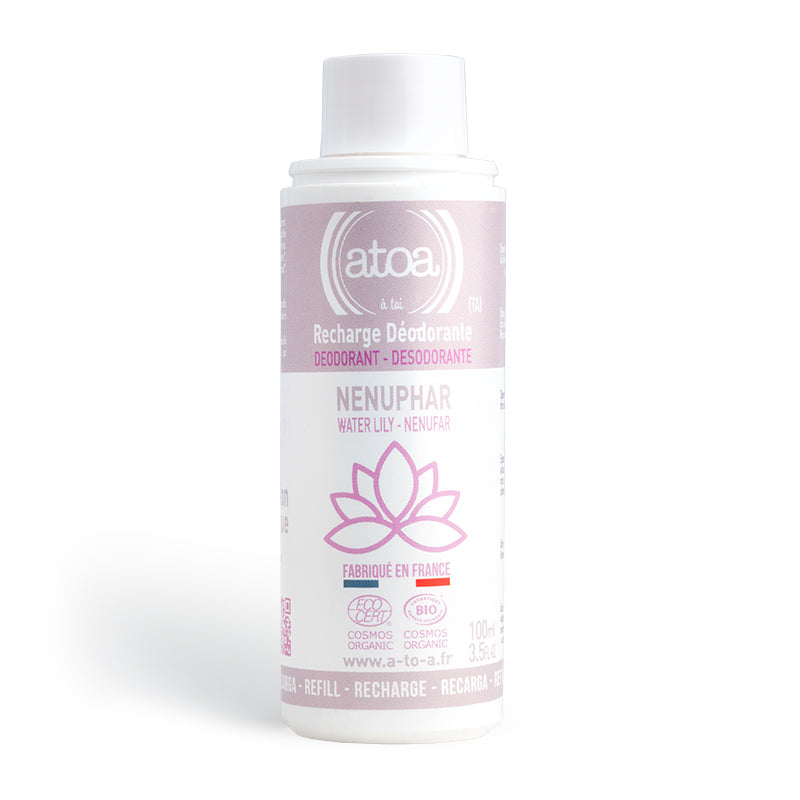 ATOA - REFILL Water Lily roll-on deodorant - COSMOS ORGANIC