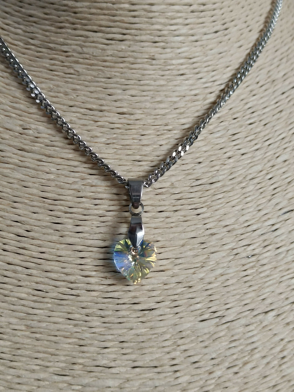 MEL/CCA Silver Heart Necklace