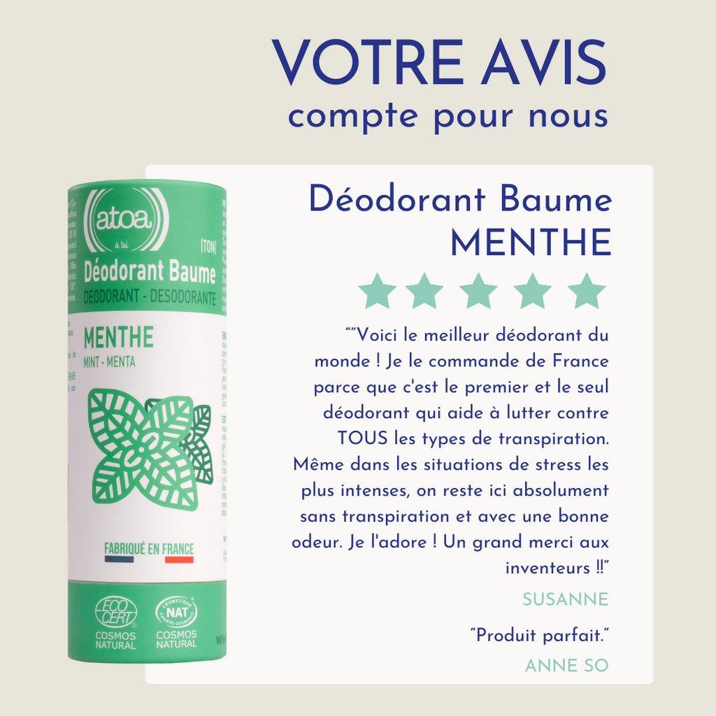 ATOA - Mint Balm Deodorant certified COSMOS NATURAL