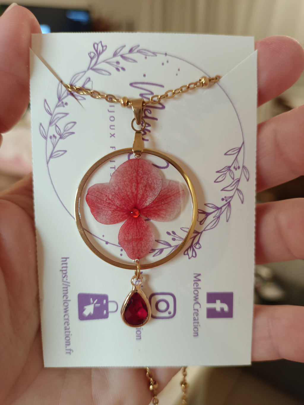 ME/CFS Necklaces Dried Flowers